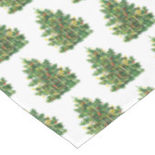 Vintage kerstboomfeestdag tafelkleed (Gekanteld)