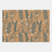 Vintage-kerstboomgaard Inpakpapier Vel (Voorkant 3)