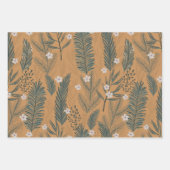 Vintage-kerstboomgaard Inpakpapier Vel (Voorkant 2)