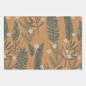 Vintage-kerstboomgaard Inpakpapier Vel (Voorkant)