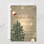 Vintage kerstboomkerstmis kaart (Voorkant)