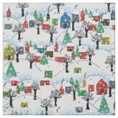 Vintage kerstboomkledij stof (Swatch)