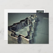 Vintage kerstboomkoekjes Koekjes Feestdagenkaart (Voorkant / Achterkant)