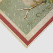 Vintage kerstboomluvetistpapier tissuepapier (Detail)