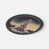 Vintage kerstboompapier - Borden Papieren Bordje (Gekanteld)