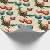 Vintage kerstboompapier cadeaupapier (Hoek)