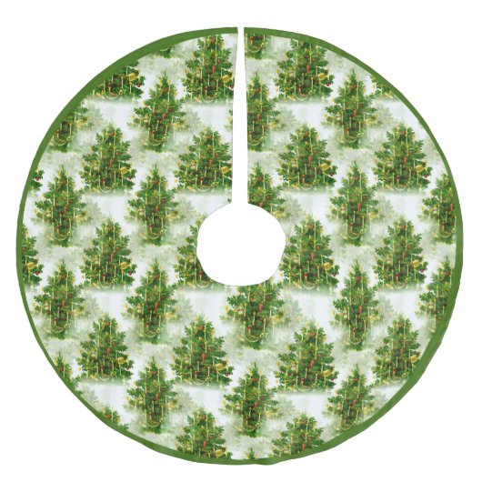 Vintage kerstboompatroonfeestdagen kerstboom rok (Voorkant)