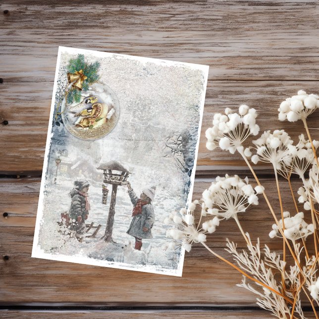 Vintage kerstboomschildboek (Creator heeft geüpload)