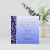 Vintage kerstboomsneeuwfeest kaart (Staand voorkant)