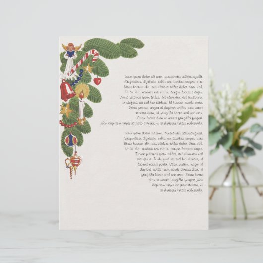 Vintage kerstboomtak met Angel, links (Staand voorkant)