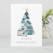 Vintage kerstboomwaterverf gouden ster (Staand voorkant)