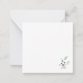 Vintage kerstboomwaterverf gouden ster notitiekaartje (Achterkant)