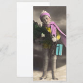 Vintage kerstboy (Voorkant / Achterkant)