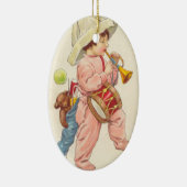 Vintage KerstBoy Bugler Ornament (Rechts)
