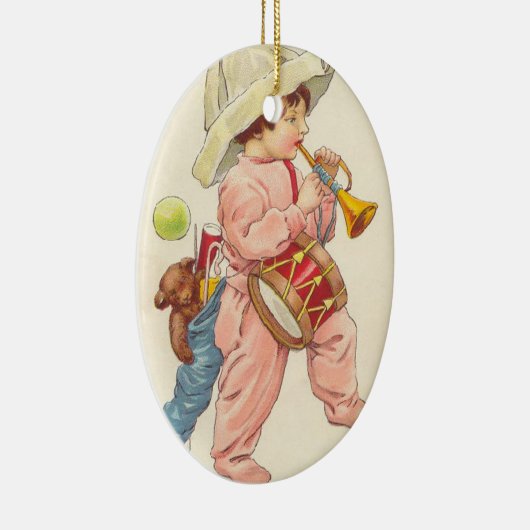 Vintage KerstBoy Bugler Ornament