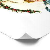 Vintage kerstboy poster (Hoek)