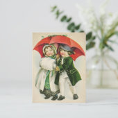 Vintage-kerstBriefkaart Briefkaart (Staand voorkant)