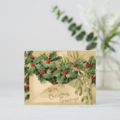 Vintage-kerstBriefkaart Briefkaart (Staand voorkant)