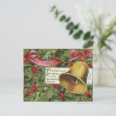 Vintage-kerstBriefkaart Briefkaart (Staand voorkant)