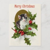 Vintage-kerstBriefkaart Briefkaart (Voorkant)