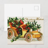Vintage-kerstBriefkaart Briefkaart (Voorkant / Achterkant)