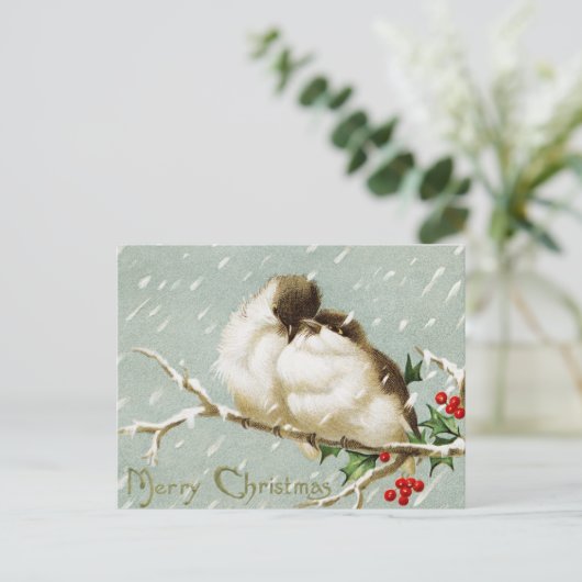 Vintage-kerstBriefkaart Briefkaart (Staand voorkant)