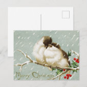 Vintage-kerstBriefkaart Briefkaart (Voorkant / Achterkant)