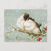 Vintage-kerstBriefkaart Briefkaart (Voorkant)