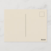 Vintage-kerstBriefkaart Briefkaart (Achterkant)