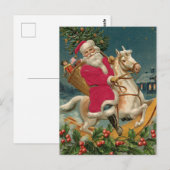 Vintage-kerstBriefkaart Briefkaart (Voorkant / Achterkant)