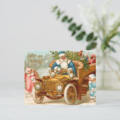 Vintage-kerstBriefkaart Briefkaart (Staand voorkant)
