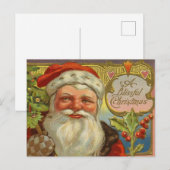 Vintage-kerstBriefkaart Briefkaart (Voorkant / Achterkant)