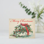 Vintage-kerstBriefkaart Briefkaart (Staand voorkant)