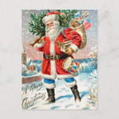 Vintage-kerstBriefkaart Briefkaart (Voorkant)