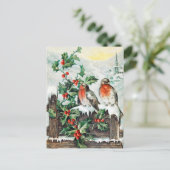 Vintage-kerstBriefkaart Briefkaart (Staand voorkant)