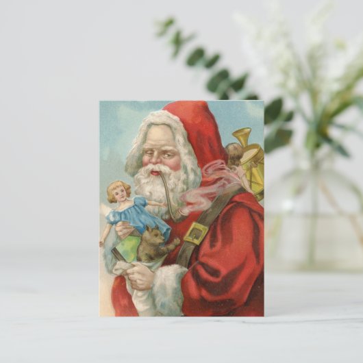 Vintage-kerstBriefkaart Briefkaart (Staand voorkant)