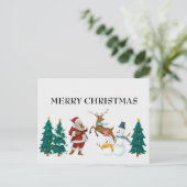 vintage-kerstBriefkaart Briefkaart (Staand voorkant)