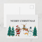 vintage-kerstBriefkaart Briefkaart (Voorkant / Achterkant)