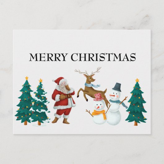 vintage-kerstBriefkaart Briefkaart (Voorkant)