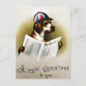 Vintage-kerstBriefkaart Briefkaart (Voorkant)