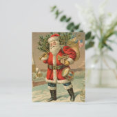 Vintage-kerstBriefkaart Briefkaart (Staand voorkant)