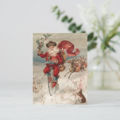 Vintage-kerstBriefkaart Briefkaart (Staand voorkant)