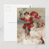 Vintage-kerstBriefkaart Briefkaart (Voorkant / Achterkant)