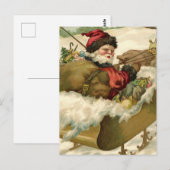 Vintage-kerstBriefkaart Briefkaart (Voorkant / Achterkant)
