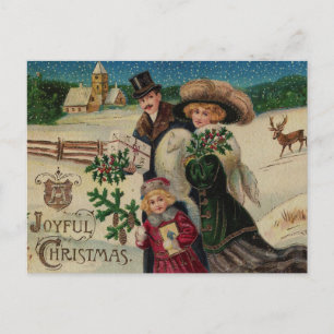Vintage-kerstBriefkaart Briefkaart