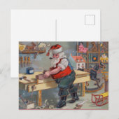 Vintage-kerstBriefkaart Briefkaart (Voorkant / Achterkant)