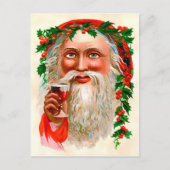 Vintage-kerstBriefkaart Briefkaart (Voorkant)