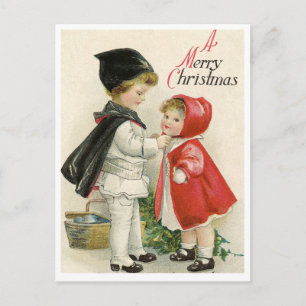 Vintage-kerstBriefkaart Briefkaart