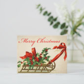 Vintage-kerstBriefkaart Briefkaart (Staand voorkant)