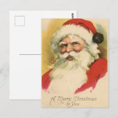 Vintage-kerstBriefkaart Briefkaart (Voorkant / Achterkant)